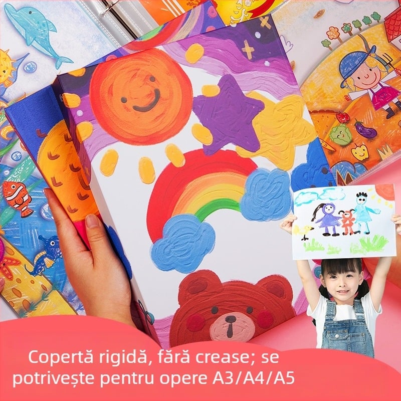 Album pentru pictură cu clipsuri, model 985; poate ține până la 160 coli; material: Alt; grosimea materialului: Hârtie