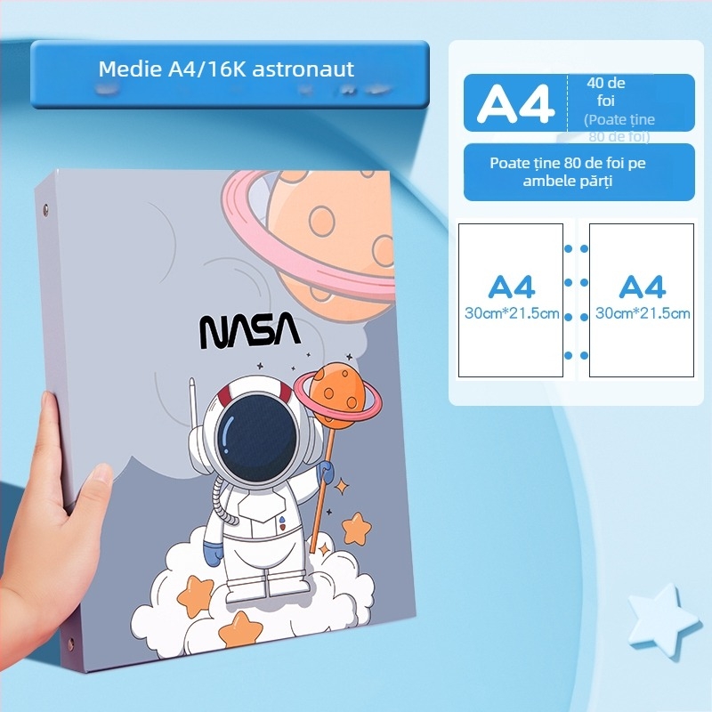 Album pentru pictură cu clipsuri, model 985; poate ține până la 160 coli; material: Alt; grosimea materialului: Hârtie