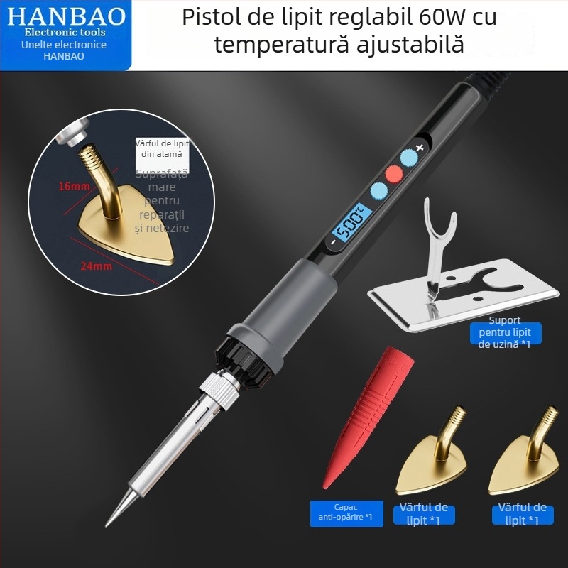 Fier de călcat electric mini cu temperatură reglabilă pentru confecționarea hainelor de păpuși