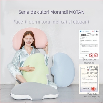 Pernă din memory foam cu fibră Lyocell, formă de bomboană, greutate 1.0–1.5 kg, opțiune de personalizare