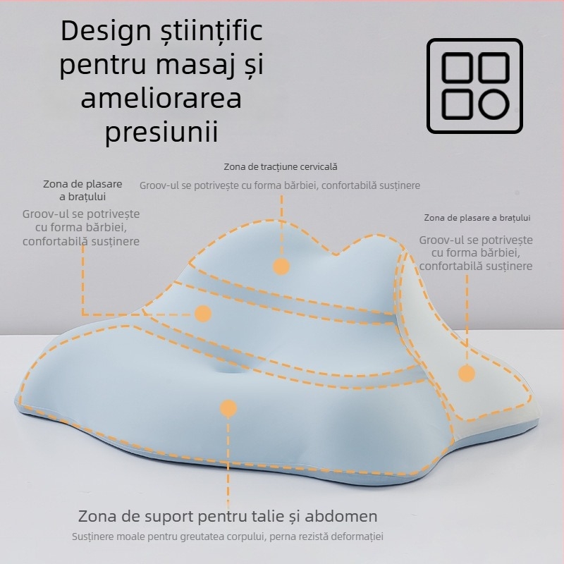 Perne de somn ergonomice cu țesătură memory foam și construcție din latex, umplutură poliuretană, procesare personalizabilă, suport moderat, potrivite pentru living, dormitor, cămin, salon de înfrumusețare și birou