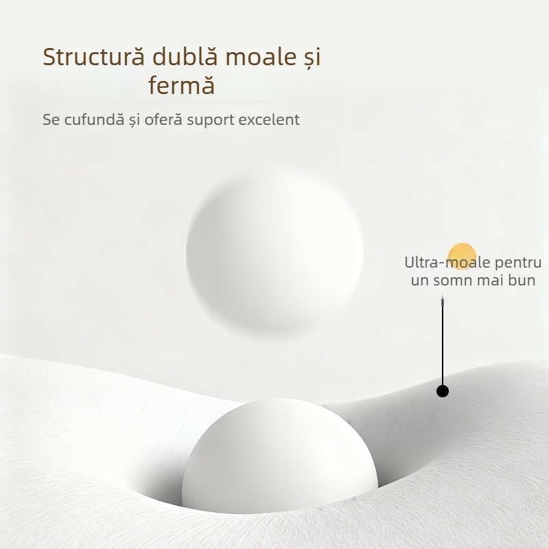 Perne de somn ergonomice cu țesătură memory foam și construcție din latex, umplutură poliuretană, procesare personalizabilă, suport moderat, potrivite pentru living, dormitor, cămin, salon de înfrumusețare și birou
