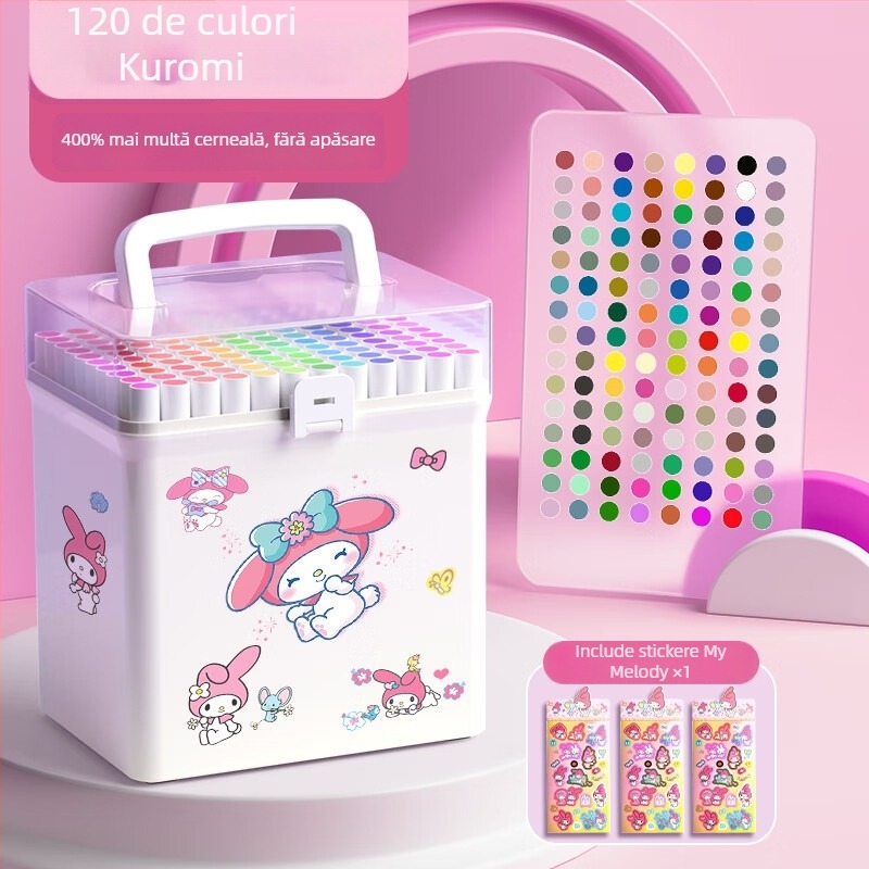 Chalk Time markeri acrili – opaci, stivabili, set pentru desen la școala primară