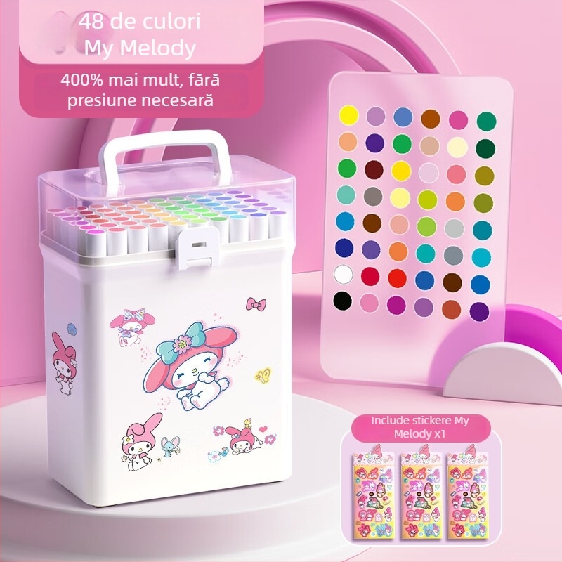 Chalk Time markeri acrili – opaci, stivabili, set pentru desen la școala primară