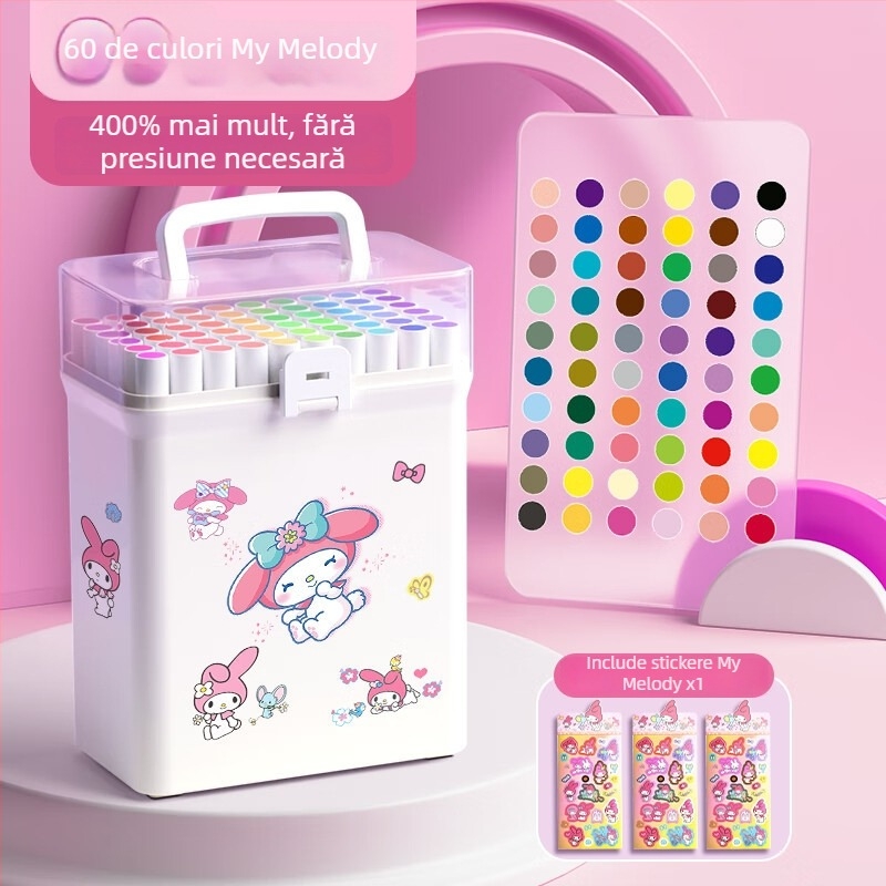 Chalk Time markeri acrili – opaci, stivabili, set pentru desen la școala primară