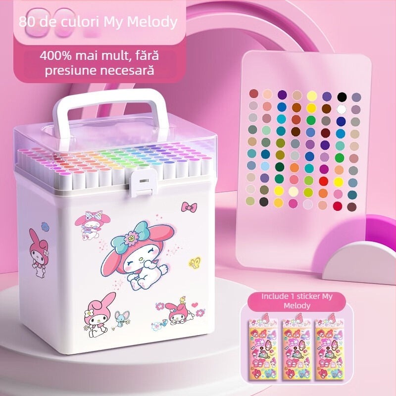 Chalk Time markeri acrili – opaci, stivabili, set pentru desen la școala primară