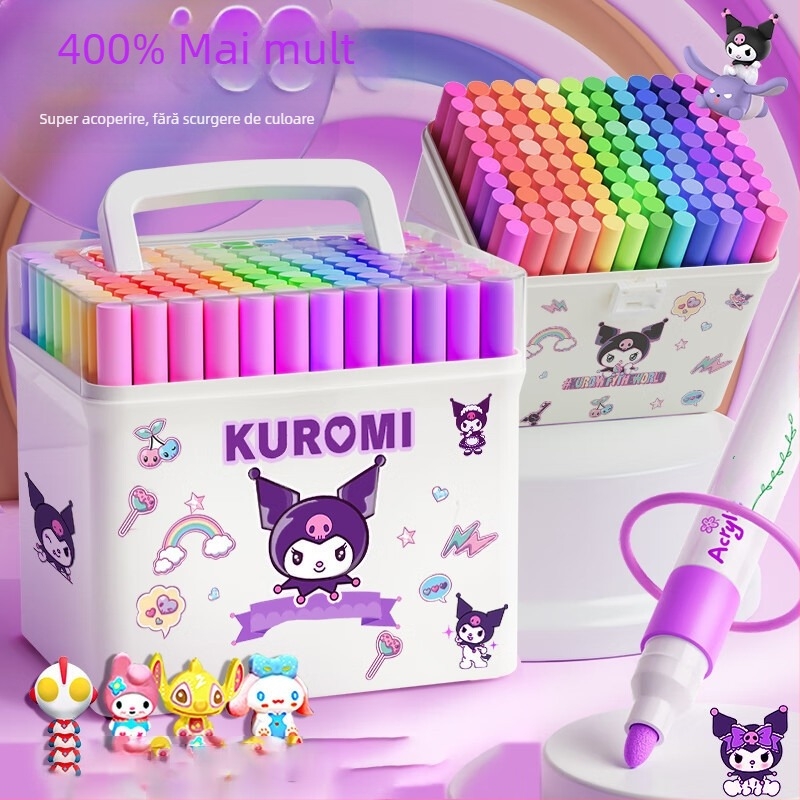 Chalk Time markeri acrili – opaci, stivabili, set pentru desen la școala primară