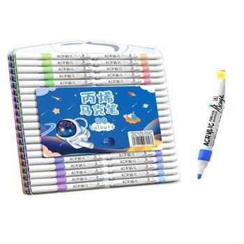 Marker acrilic pentru copii – cerneală opacă, pictură cu acuarele, reîncărcabil în alte nuanțe