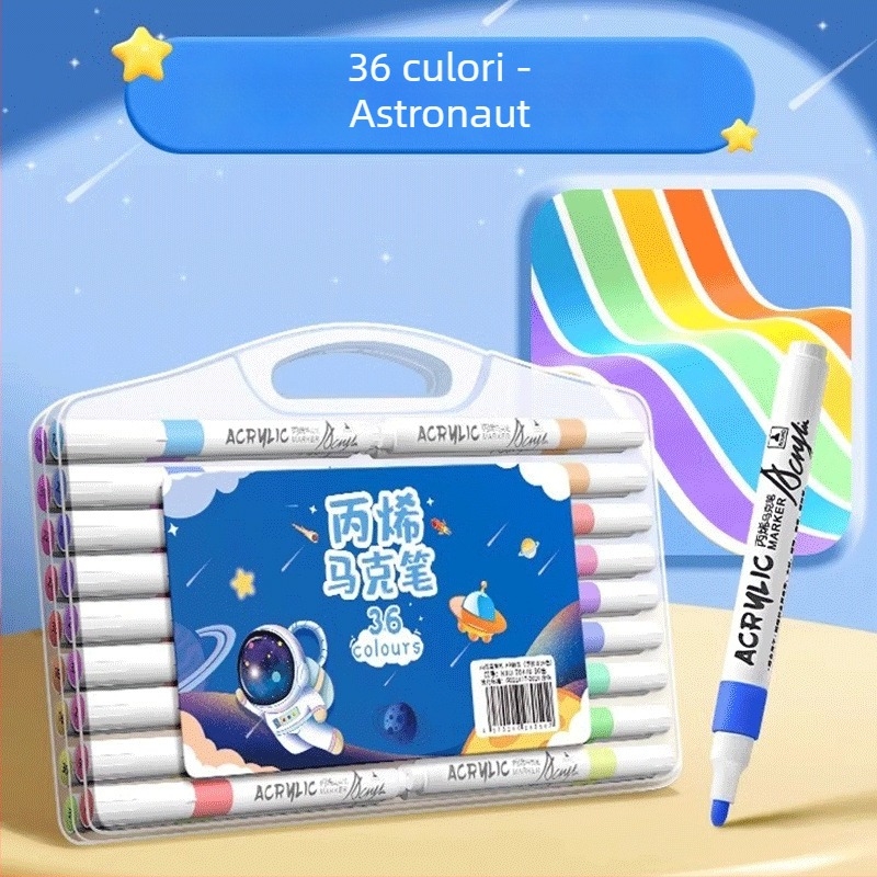 Marker acrilic pentru copii – cerneală opacă, pictură cu acuarele, reîncărcabil în alte nuanțe