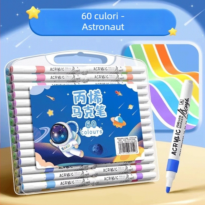 Marker acrilic pentru copii – cerneală opacă, pictură cu acuarele, reîncărcabil în alte nuanțe