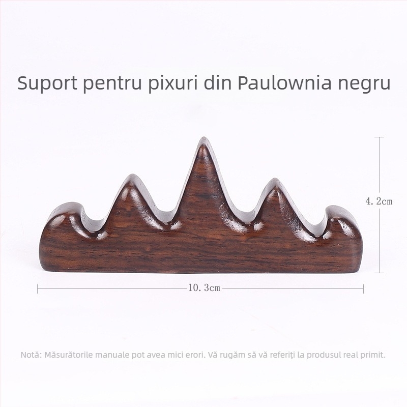 Suport pentru stilou și pensulă – model bg1, Purple fangzhai; materiale: plastic/bambus/lemn; imprimare logo disponibilă; personalizare disponibilă