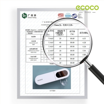 Ecoco sterilizator UV pentru periuțe de dinți, montaj pe perete fără găuri, suport din plastic și raft de depozitare