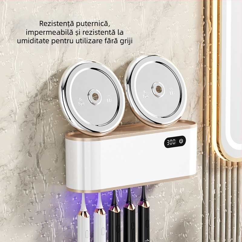 Sterilizator pentru periuțe Ra-610 — dezinfectare UV, 300 s, alimentare USB, control tactil