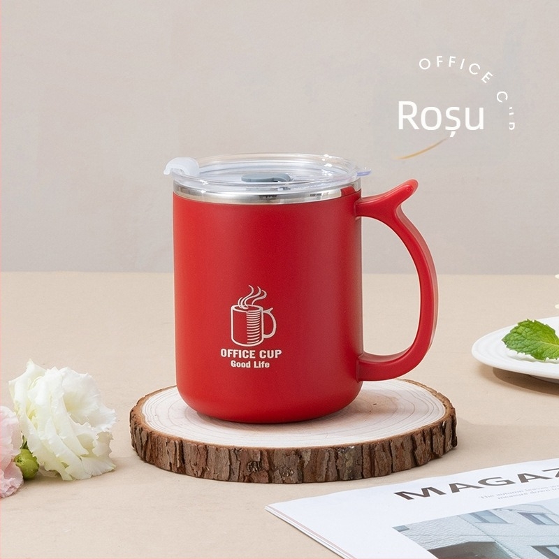 Cană din oțel inoxidabil 304 cu izolație dublă, etanșă, capac din PP – brand KEBI