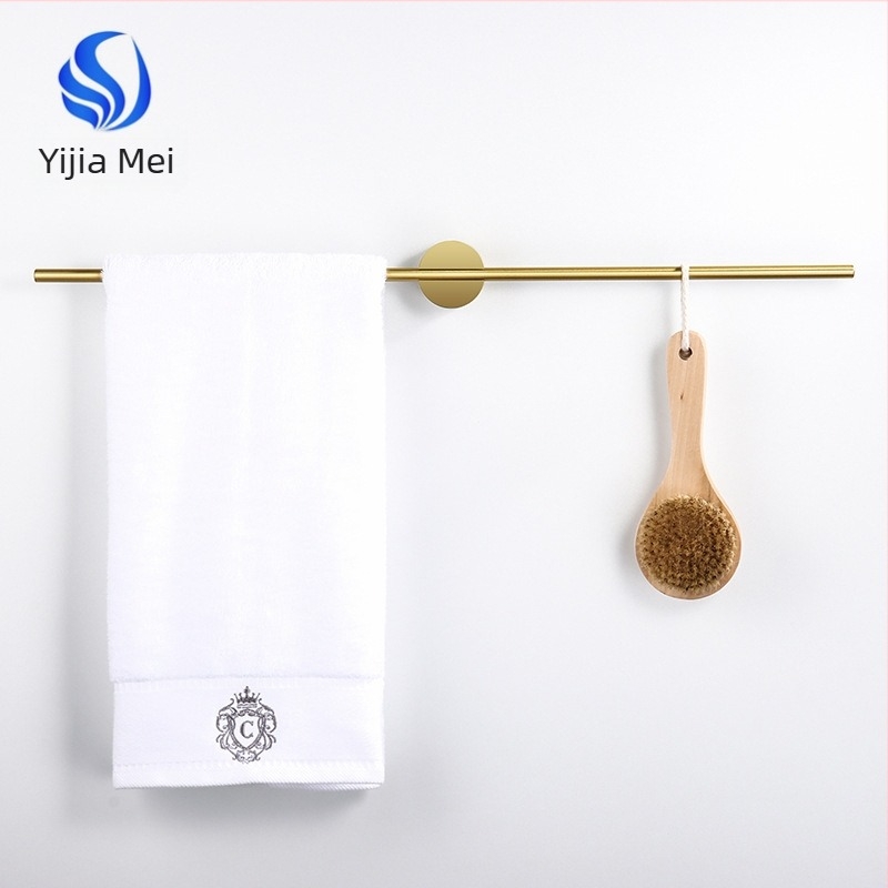 Suport pentru prosoape din aliaj de aluminiu, finisaj vopsit/oxidat, tijă unică, încărcare 10 kg, stil Light Luxury, Nordic minimalist