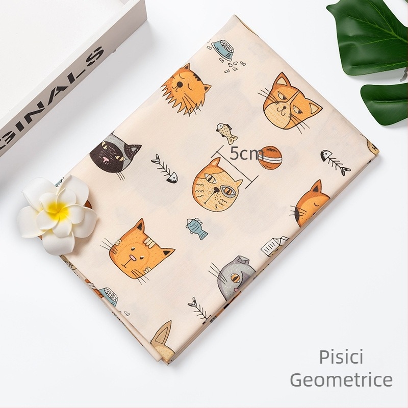 Țesătură de bumbac twill imprimat cu personaje de desene animate pentru lenjerie de pat pentru copii — 100% bumbac, lățime 160 cm, 110 g/m², fire 40×40, densitate 133×72