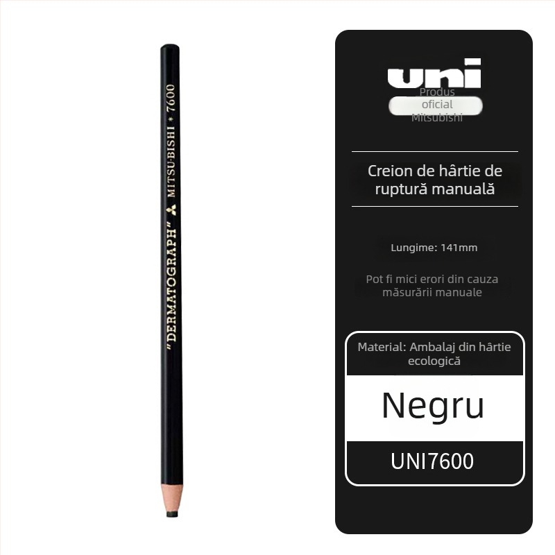 Mitsubishi 7600 creion cerat pe bază de ulei, vârf 0,5 mm, pentru scriere pe film/piele/sticlă/metale