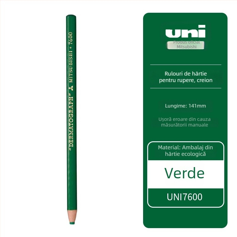 Mitsubishi 7600 creion cerat pe bază de ulei, vârf 0,5 mm, pentru scriere pe film/piele/sticlă/metale
