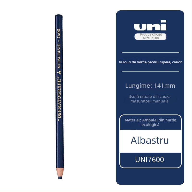Mitsubishi 7600 creion cerat pe bază de ulei, vârf 0,5 mm, pentru scriere pe film/piele/sticlă/metale