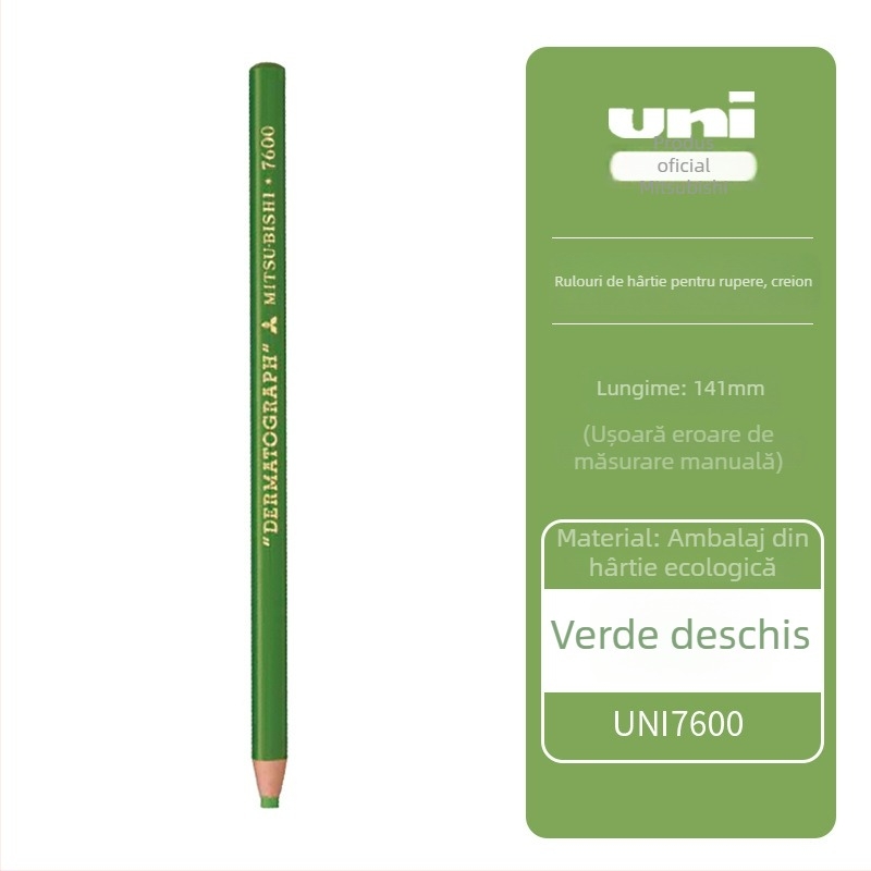 Mitsubishi 7600 creion cerat pe bază de ulei, vârf 0,5 mm, pentru scriere pe film/piele/sticlă/metale