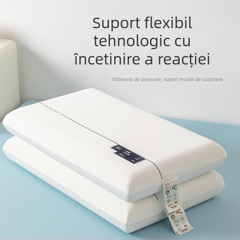 Pernă din spumă cu memorie, dreptunghiulară, lavabilă, pentru somn profund, greutate 1.0–1.5 kg