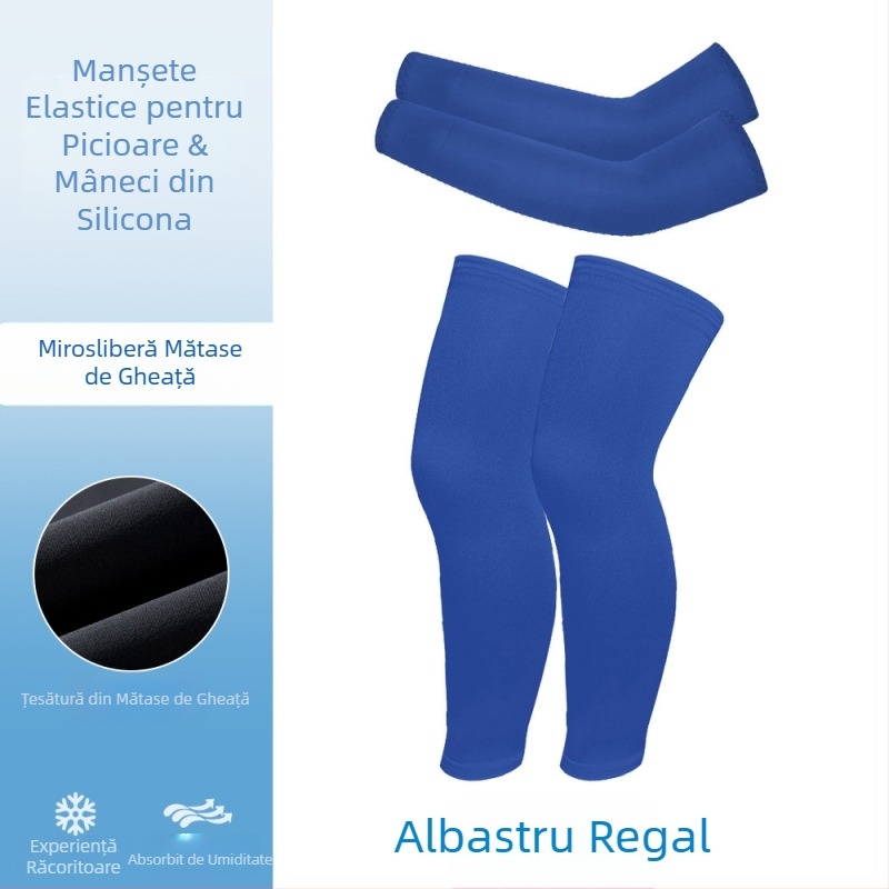 Set de manșete pentru bicicletă în aer liber, respirabile, protecție UV, elastice, unisex pentru copii