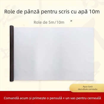 Set de caligrafie: țesătură pentru scriere cu apă, plasă cu grilă de orez, brocart nețesut, formă dreptunghiulară