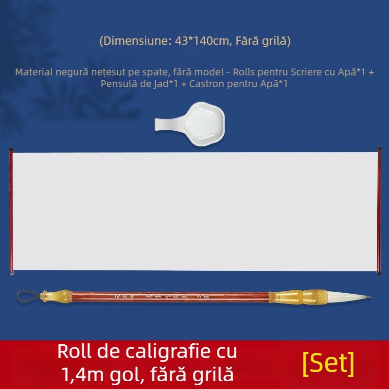 Daily Practice Set Pânză pentru Scriere cu Apă, Nețesută – Rulou Dreptunghiular pentru Caligrafie