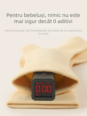 Șosete pentru copii fără cusături din 96,4% bumbac, lungime medie a tubului, respirante, unisex