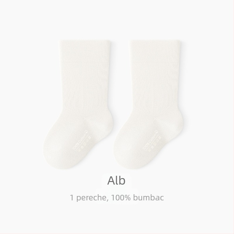 Șosete pentru copii fără cusături din 96,4% bumbac, lungime medie a tubului, respirante, unisex