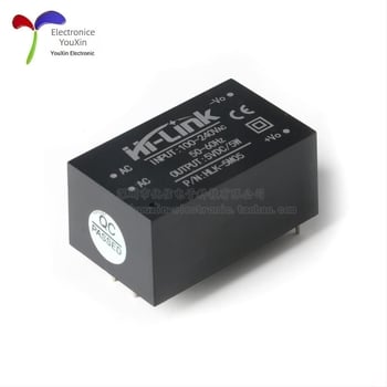 Modul sursă HLK-5M03, AC-DC, intrare 220V, ieșiri 3.3/5/9/12/24V