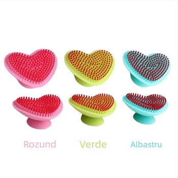 Honglin Perie de curățare facială din silicon, manuală – neelectrică, pentru toate tipurile de ten, durată de viață de 4 ani