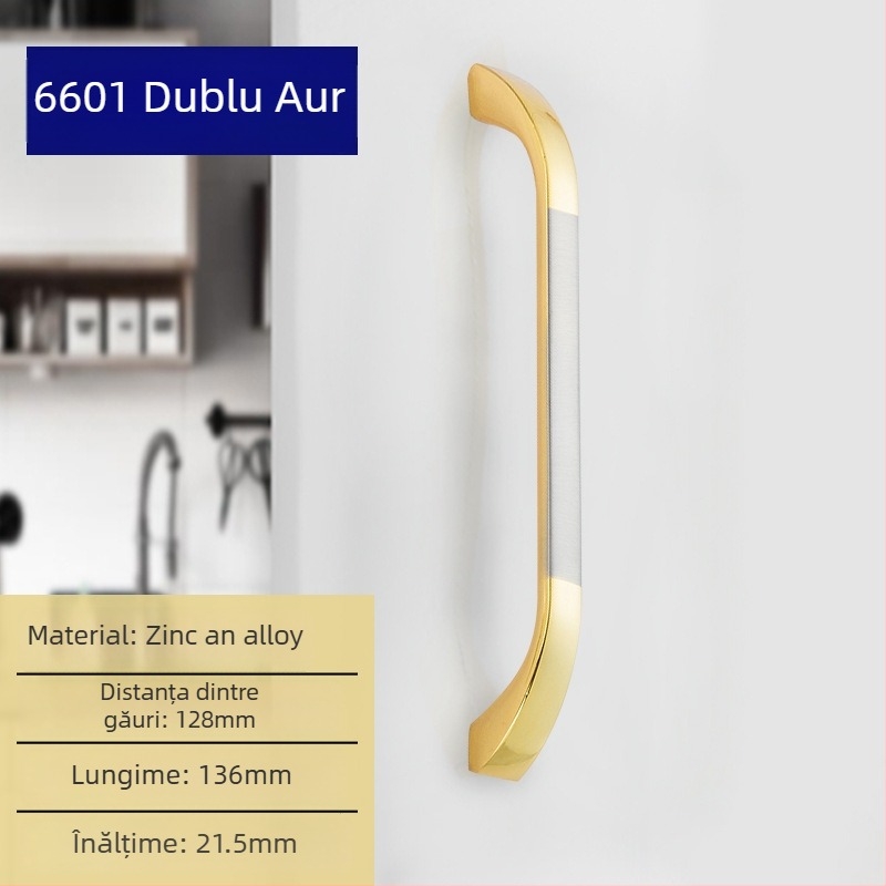 Liyu Mâner de dulap, aliaj de zinc, design cu un singur orificiu, stil modern minimalist, pentru uși și sertare de dulapuri