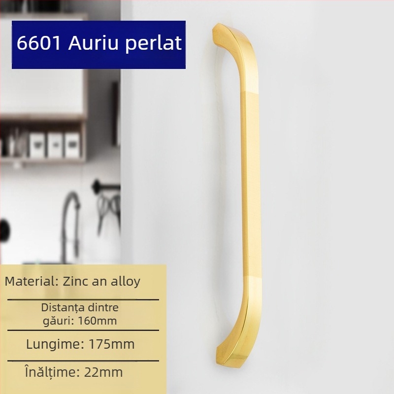 Liyu Mâner de dulap, aliaj de zinc, design cu un singur orificiu, stil modern minimalist, pentru uși și sertare de dulapuri