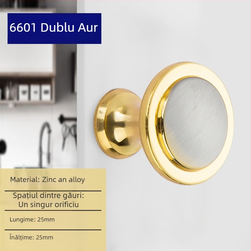 Liyu Mâner de dulap, aliaj de zinc, design cu un singur orificiu, stil modern minimalist, pentru uși și sertare de dulapuri