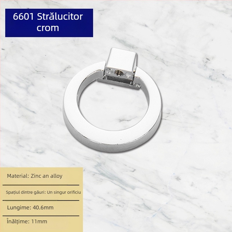 Liyu Mâner de dulap, aliaj de zinc, design cu un singur orificiu, stil modern minimalist, pentru uși și sertare de dulapuri