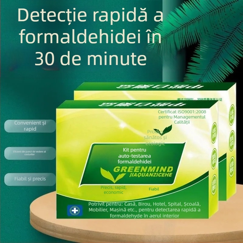 Detectors de formaldehidă pentru uz casnic – cutie de autodiagnosticare pentru aer interior, interval 0.01-0.50, precizie 0.01, fără alimentare