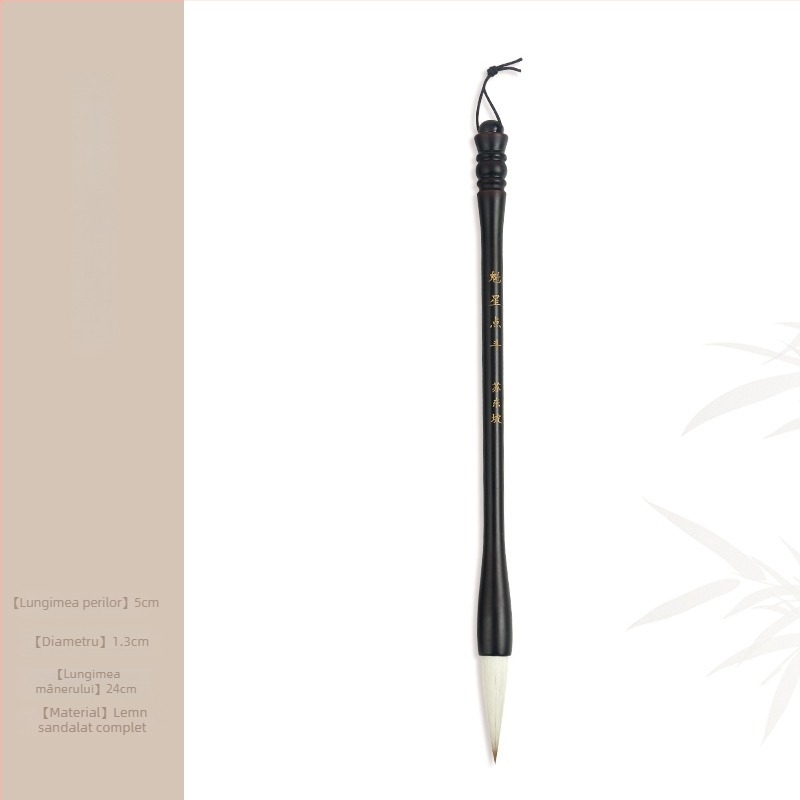 Set din lemn pentru pensule cu suport cap dragon, 8 ace, model D2987, TT/Tiantian Practice