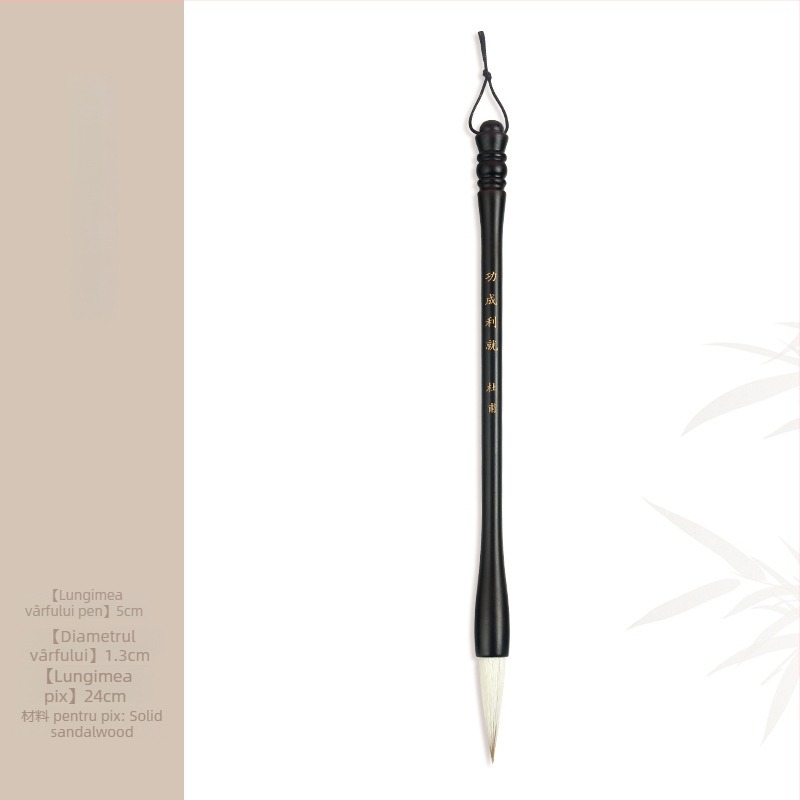 Set din lemn pentru pensule cu suport cap dragon, 8 ace, model D2987, TT/Tiantian Practice