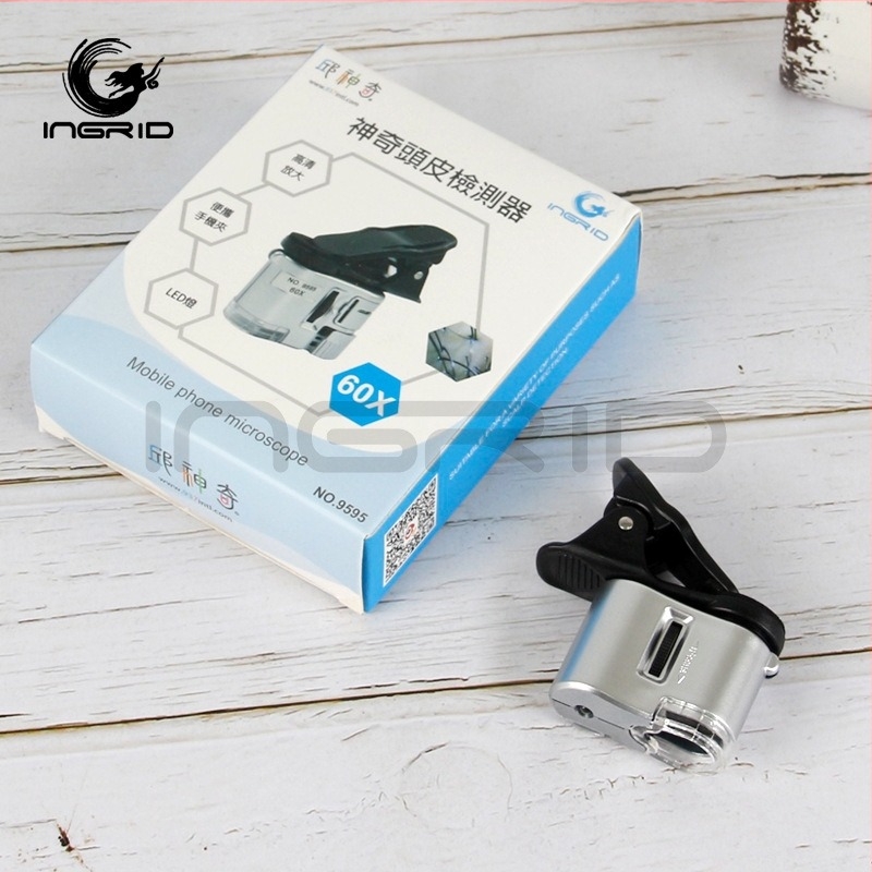 Inge 9595 accesorii pentru telefon: microscop cu lupă pentru scalp, 60x mărire, portabil