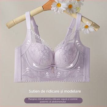 Sutien fără sârmă reglabil pentru bust mic, cupă 3/4, căptușeală din mătase de mulberry (<30%), cupă din fibre de poliester