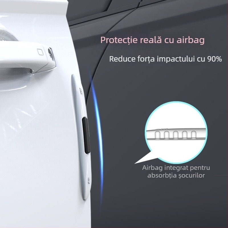 Bandă anti-coliziune pentru ușa de mașină, silicon anti-static, model LIYANG-01, compatibil cu toate modelele
