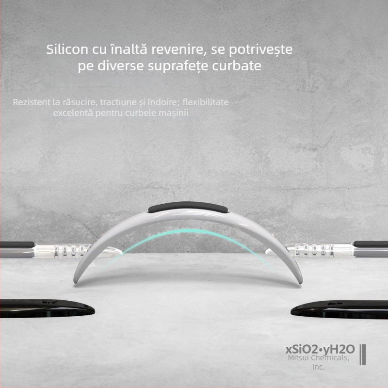 Bandă anti-coliziune pentru ușa de mașină, silicon anti-static, model LIYANG-01, compatibil cu toate modelele