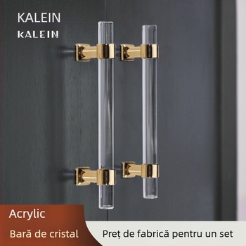 Mâner pentru ușile de dulap – Model 96 • Materiale: acrilic, aliaj de zinc • Stil: modern minimalist • Pentru ușile de dulap