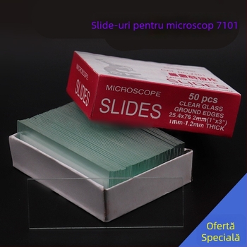 Sailboat 7101 Slide-uri de microscop, din sticlă, transparente, pentru utilizare la microscop