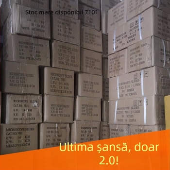 Sailboat 7101 Slide-uri de microscop, din sticlă, transparente, pentru utilizare la microscop