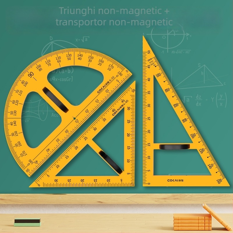 Set triunghi magnetic pentru învățământ – plastic, model JXDCZ, marcă Liangzhi, pentru desenarea cercurilor pe tablă