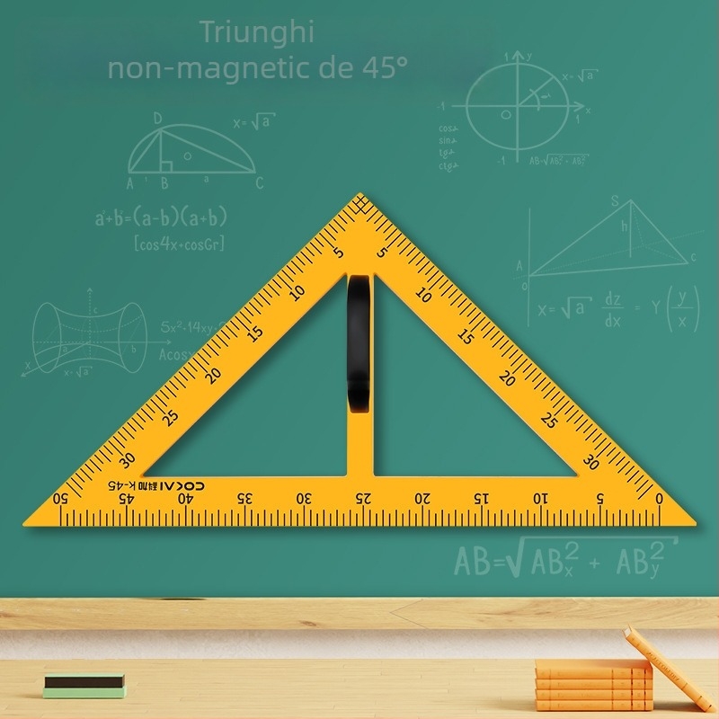 Set triunghi magnetic pentru învățământ – plastic, model JXDCZ, marcă Liangzhi, pentru desenarea cercurilor pe tablă
