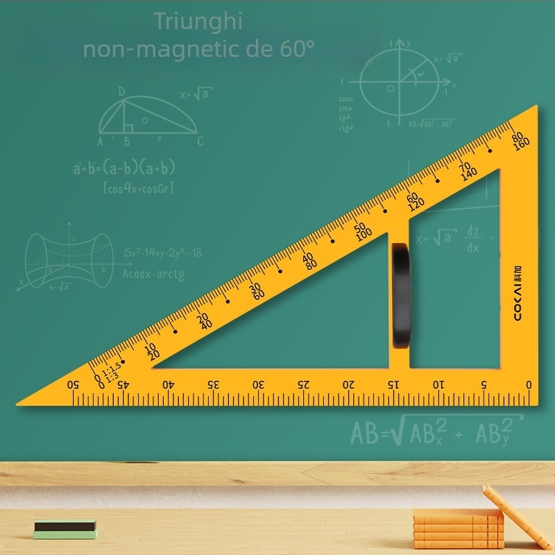 Set triunghi magnetic pentru învățământ – plastic, model JXDCZ, marcă Liangzhi, pentru desenarea cercurilor pe tablă