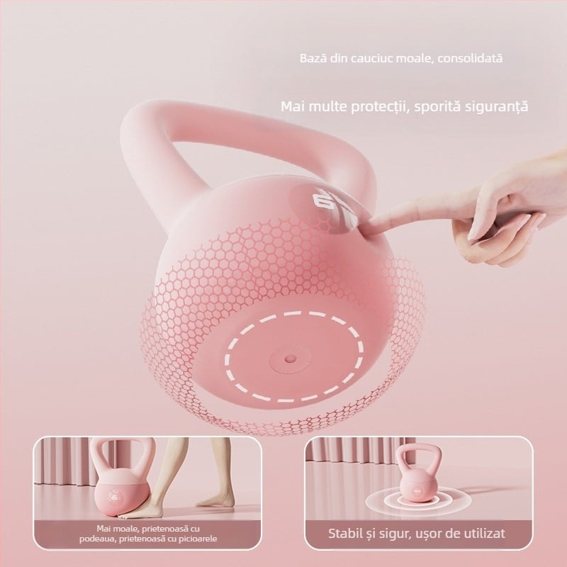 Kettlebell moale pentru femei – echipament de fitness pentru acasă; Brand: Le Tu, Material: PVC, Origine: Jinhua, Destinat femeilor, Scenarii: fitness și modelare corporală